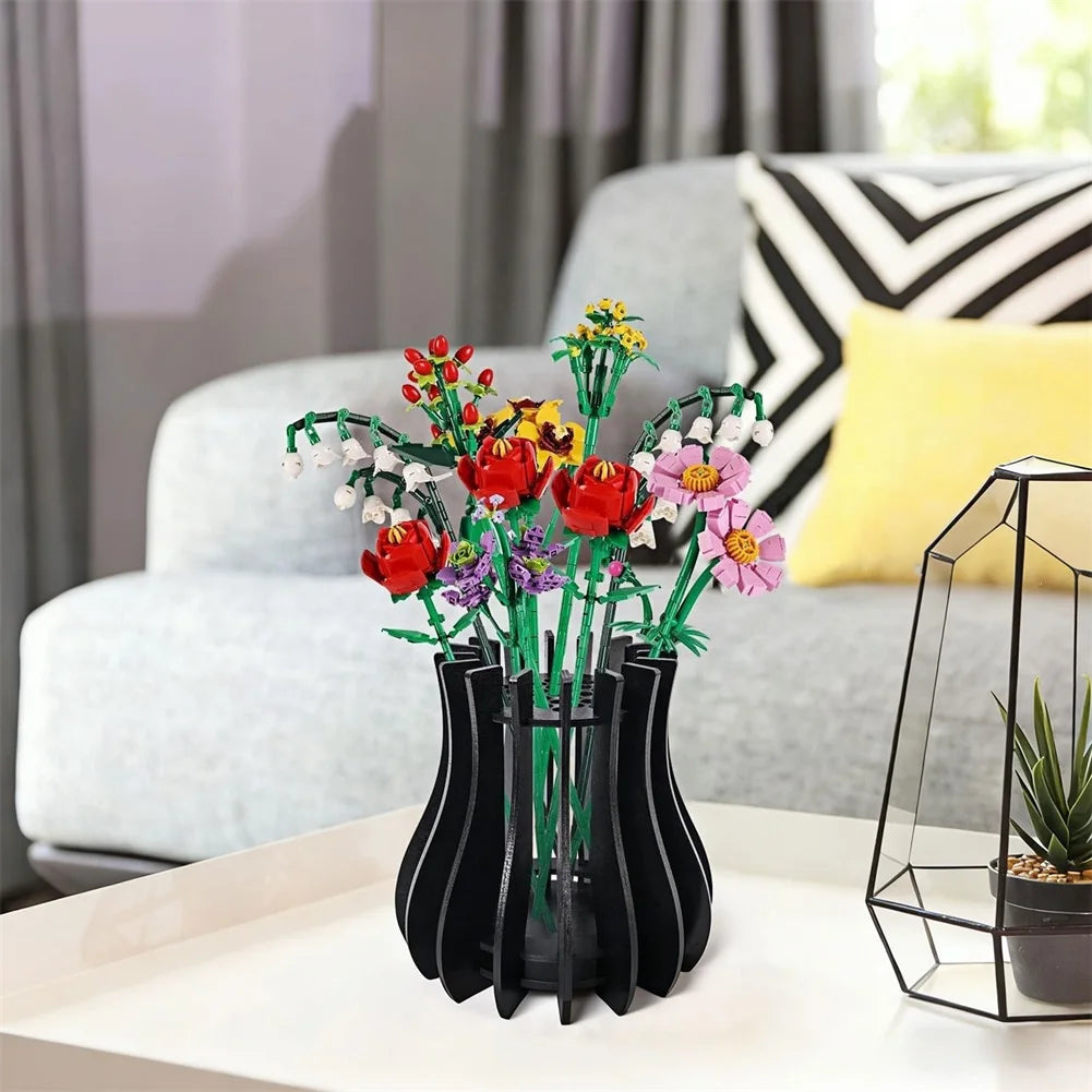 Assemble Wood Vase Craft Kit Versatile Tabletop Decor & Engaging Activity Present For Craft Lovers