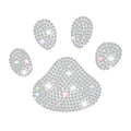 Dog Paw Print Rhinestone Sticker