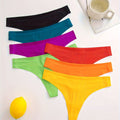 7P7008# Thin Breathable Comfortable Seamless Low-Rise Thong Panties, Seven-Pack