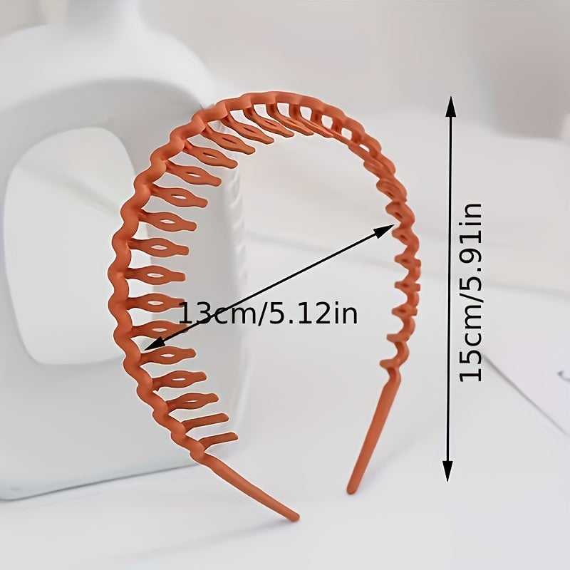 Colorful Matte Hairbands for Women with Anti-Slip Teeth, Easy And Versatile, Perfect for Holding Hair Back While Washing Your Face