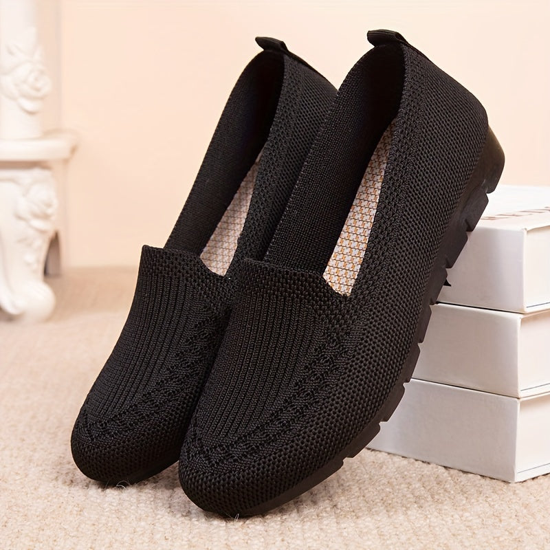 Casual Women'S Summer Mesh Breathable Flat Shoes | Comfortable Lightweight Slip-on Loafers with Fabric Upper and Rubber Sole, Women Shoes