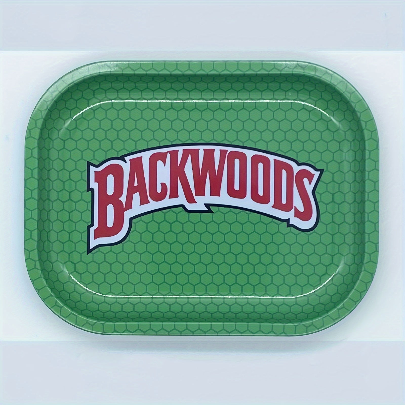 Backwoods Mini Rolling Tray - 7X5.5 Inch Metal Cigarette Tray with Alien Design, Washable, Fruit Dessert Plate, Smoking Accessories Tray - 1pc