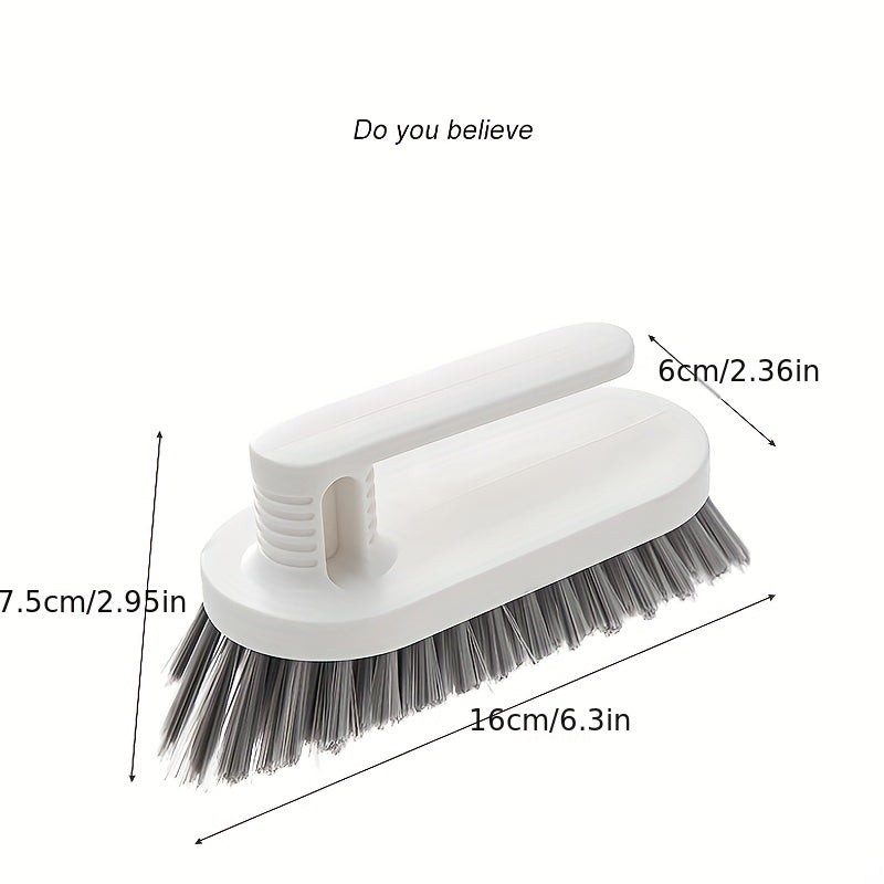 1pc, V-type Cleaning Brush, Suitable For Corner Window Corners And Wall Joints, Multifunctional Cleaning Shower Scrubber, Durable Bristles For Cleaning Bathroom, Tile, Kitchen, Floor, Bathtub