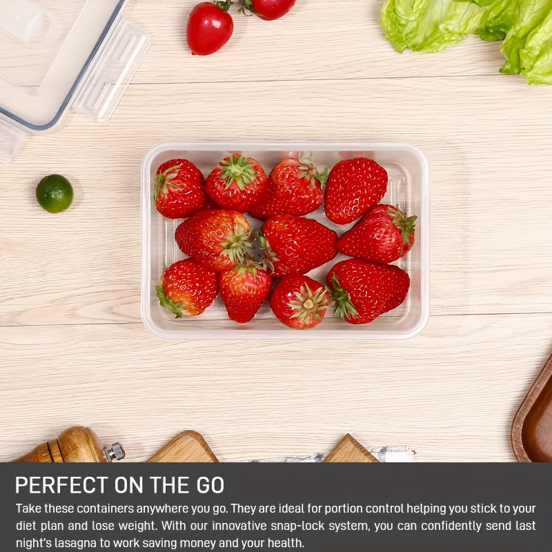 18 Pack Food Storage Containers With Airtight Lids | Leak-Proof Plastic Containers For Kitchen Organization, Meal Prep, Lunch Containers Organization | Microwave Safe, Dishwasher Safe, Flip Top Closure, Square Shape