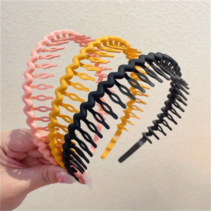 Colorful Matte Hairbands for Women with Anti-Slip Teeth, Easy And Versatile, Perfect for Holding Hair Back While Washing Your Face