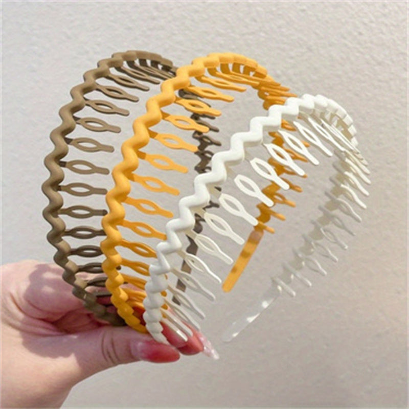Colorful Matte Hairbands for Women with Anti-Slip Teeth, Easy And Versatile, Perfect for Holding Hair Back While Washing Your Face